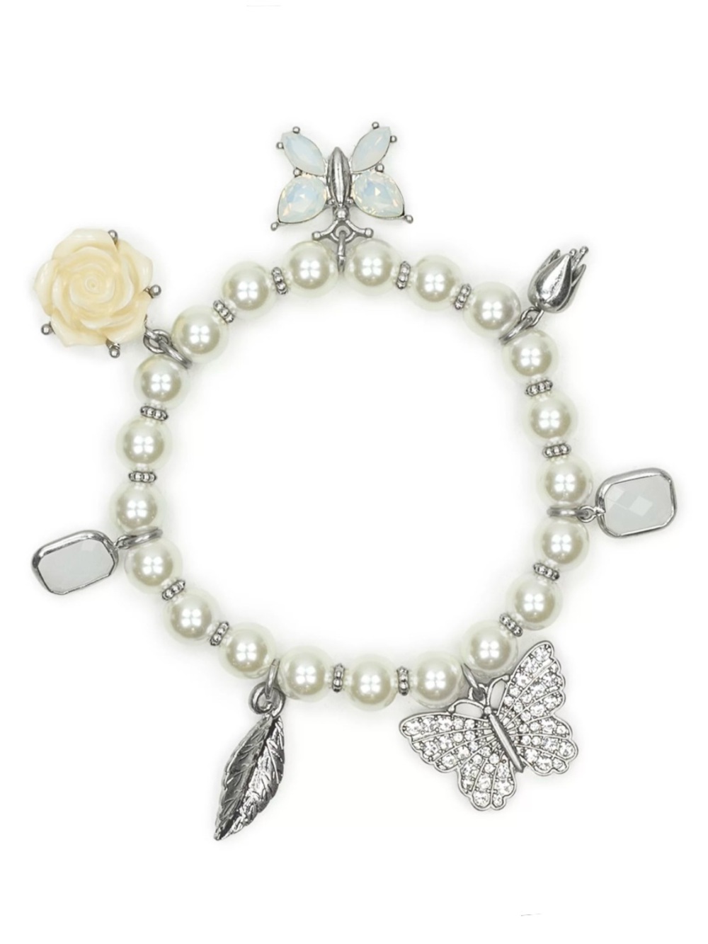 Patricia Nash Charm Blue Butterfly Bracelet with Dust Bag & Box NWT
